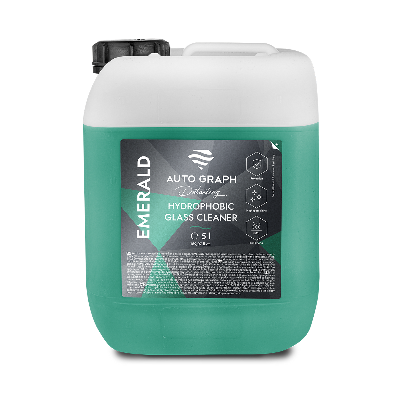 Emerald Hydrophobic Glass Cleaner - 5L