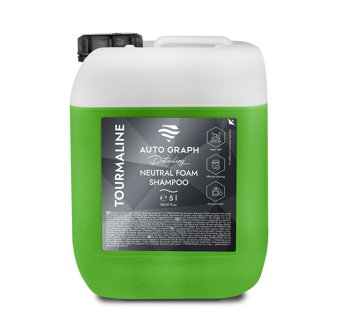 Tourmaline Neutral Foam Shampoo, Tropical Fruits - 5L