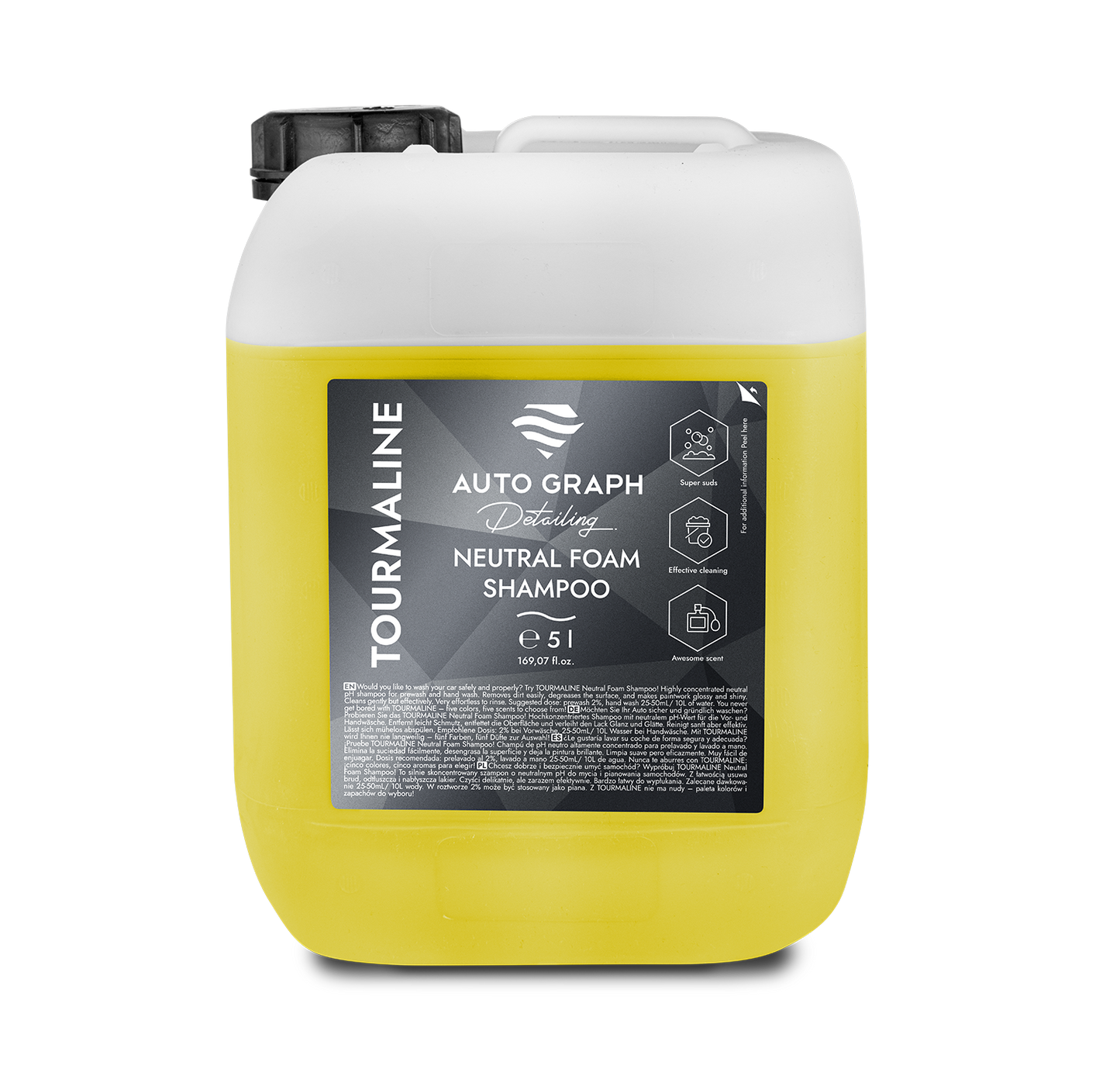 Auto Graph Tourmaline Neutral Foam Shampoo, Vanilla Cake - 5L