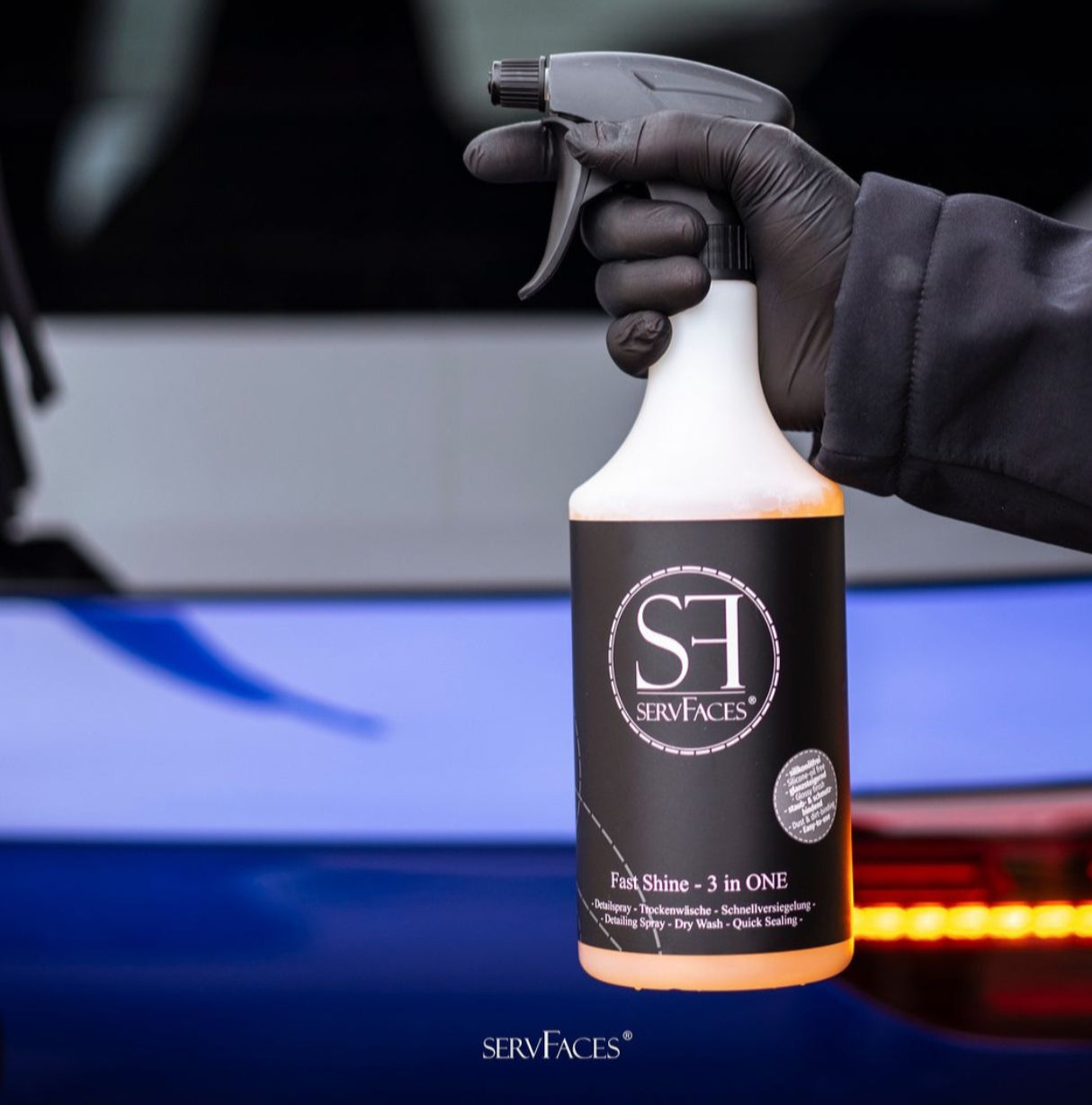 Fast Shine 3 in ONE Puhdistus- ja suojaussuihke - 750ml